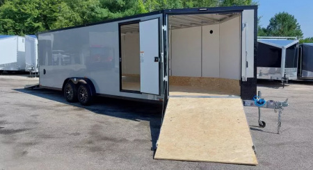 New 7.5 X 22 SNOWMOBILE ENCLOSED ALL ALUMINUM POLYCOR EXTERIOR 2025 LIGHTNING