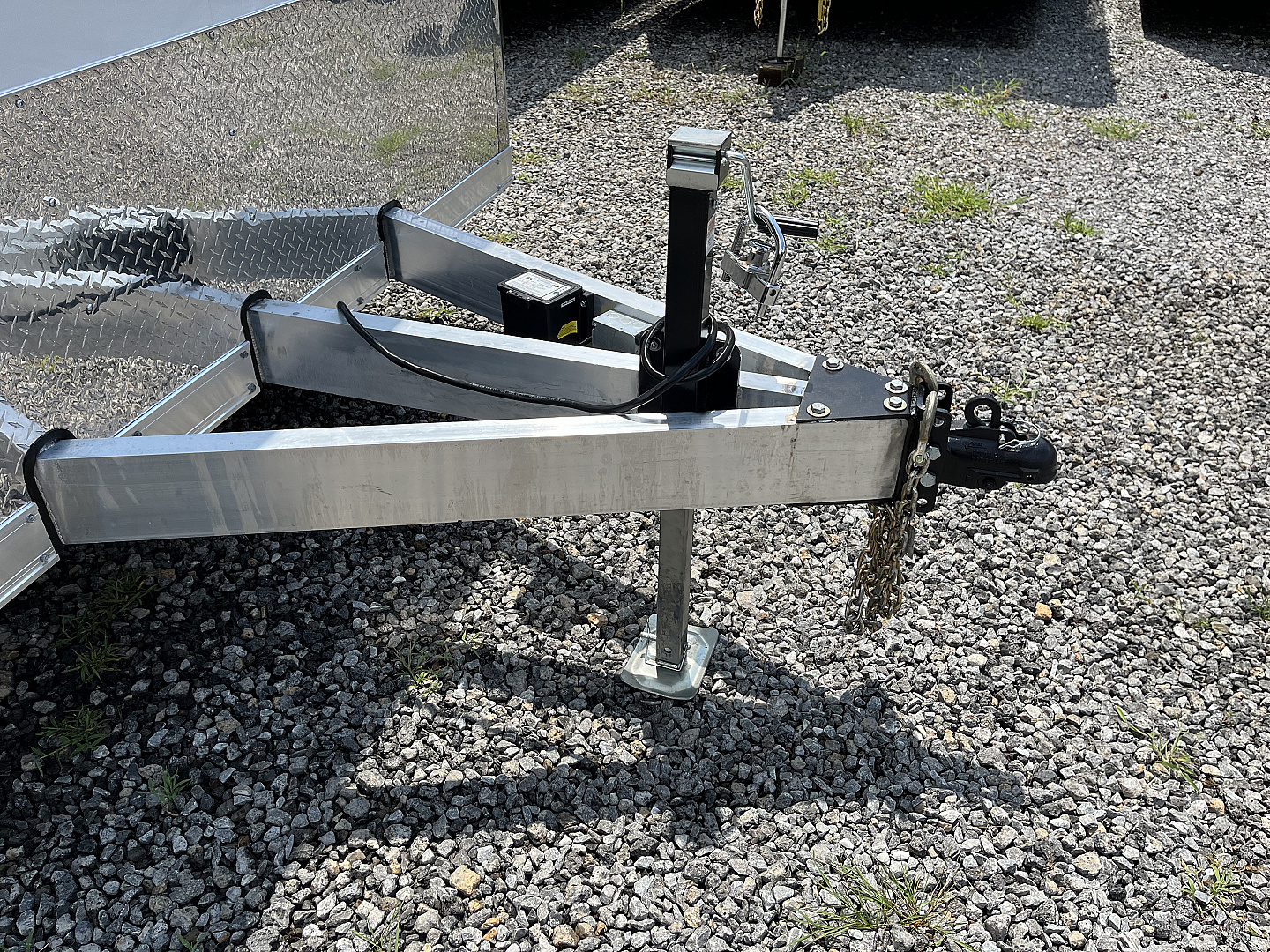 New 2025 Haulmark 32 EDGE ALUMINUM Race Trailer, Sportsman Plus PKG, Premium Escape Door, White PolyCor, 14K GVWR