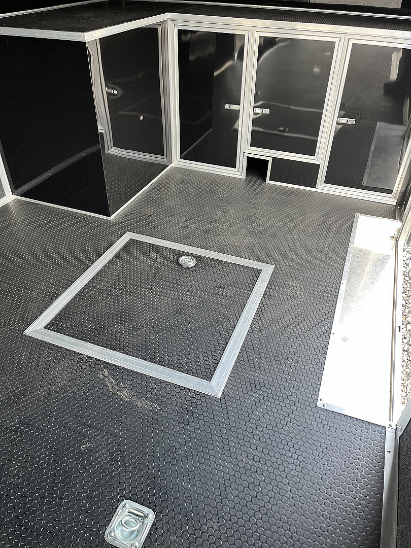 New 2025 Haulmark 32 EDGE ALUMINUM Race Trailer, Sportsman Plus PKG, Premium Escape Door, White PolyCor, 14K GVWR