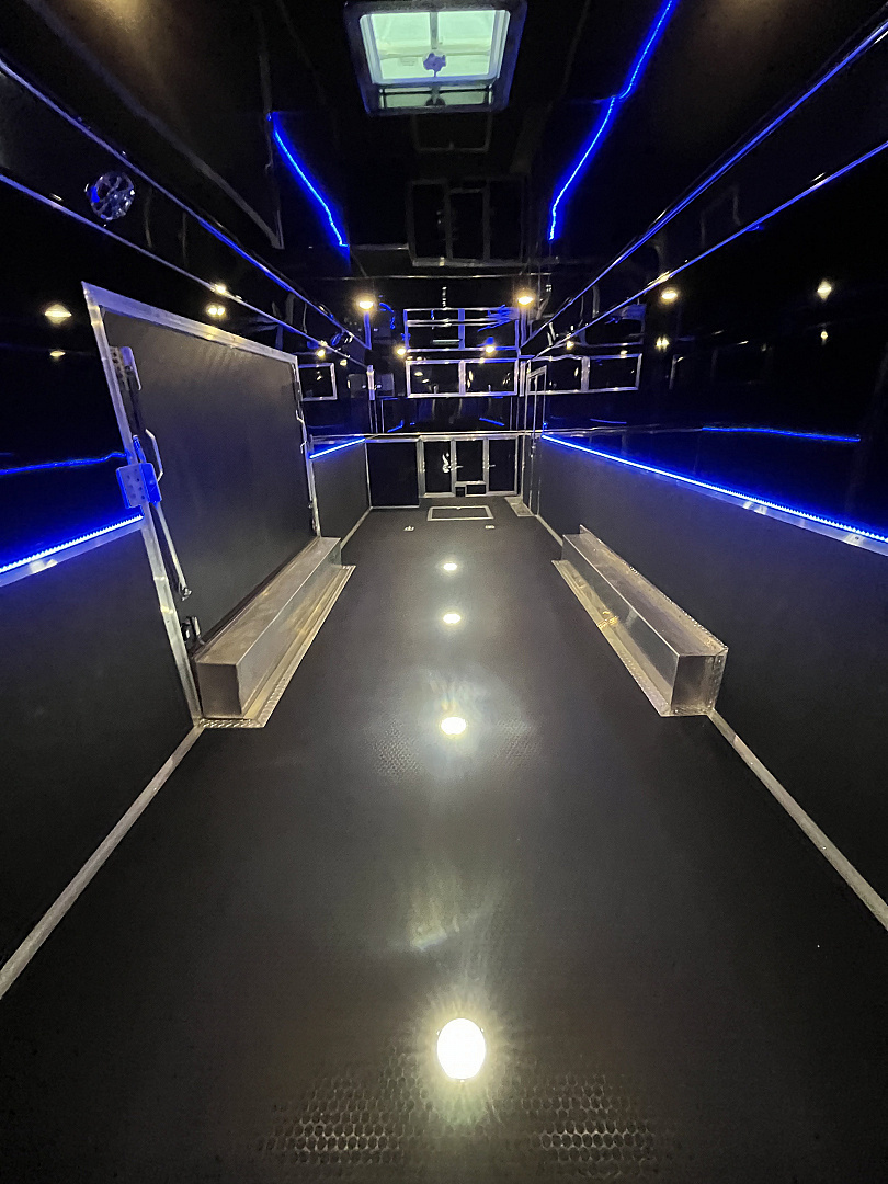 New 2025 Haulmark 32 EDGE ALUMINUM Race Trailer, Sportsman Plus PKG, Premium Escape Door, White PolyCor, 14K GVWR