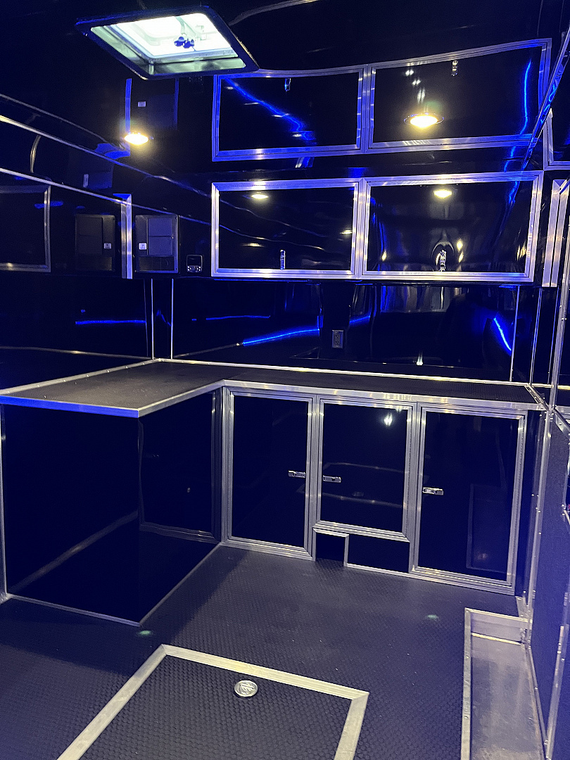 New 2025 Haulmark 32 EDGE ALUMINUM Race Trailer, Sportsman Plus PKG, Premium Escape Door, White PolyCor, 14K GVWR