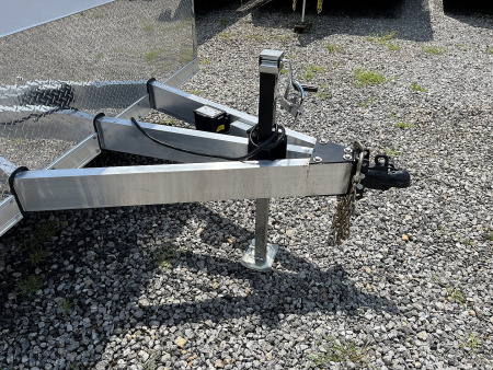 New 2025 Haulmark 32 EDGE ALUMINUM Race Trailer, Sportsman Plus PKG, Premium Escape Door, White PolyCor, 14K GVWR