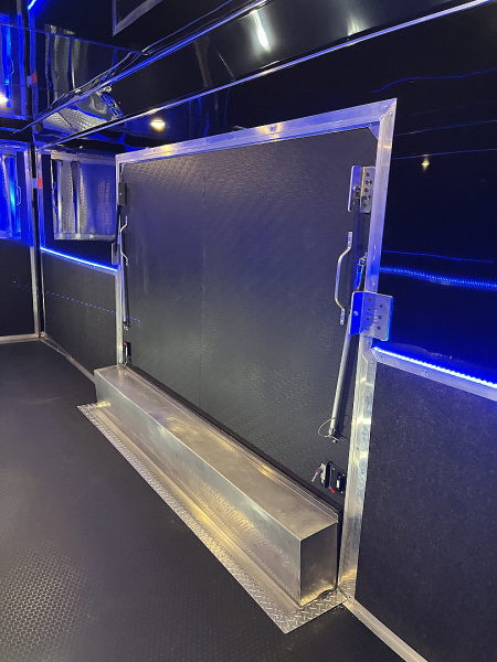 New 2025 Haulmark 32 EDGE ALUMINUM Race Trailer, Sportsman Plus PKG, Premium Escape Door, White PolyCor, 14K GVWR