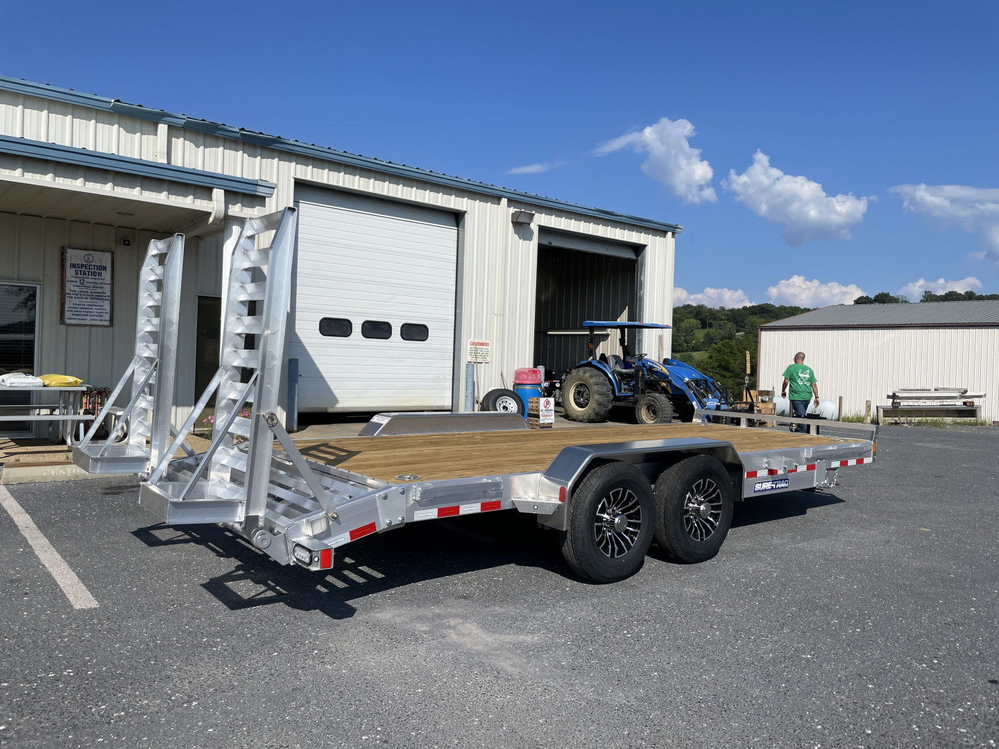New 2026 Sure-Trac 82"X18+2 Aluminum Equipment Trailer
