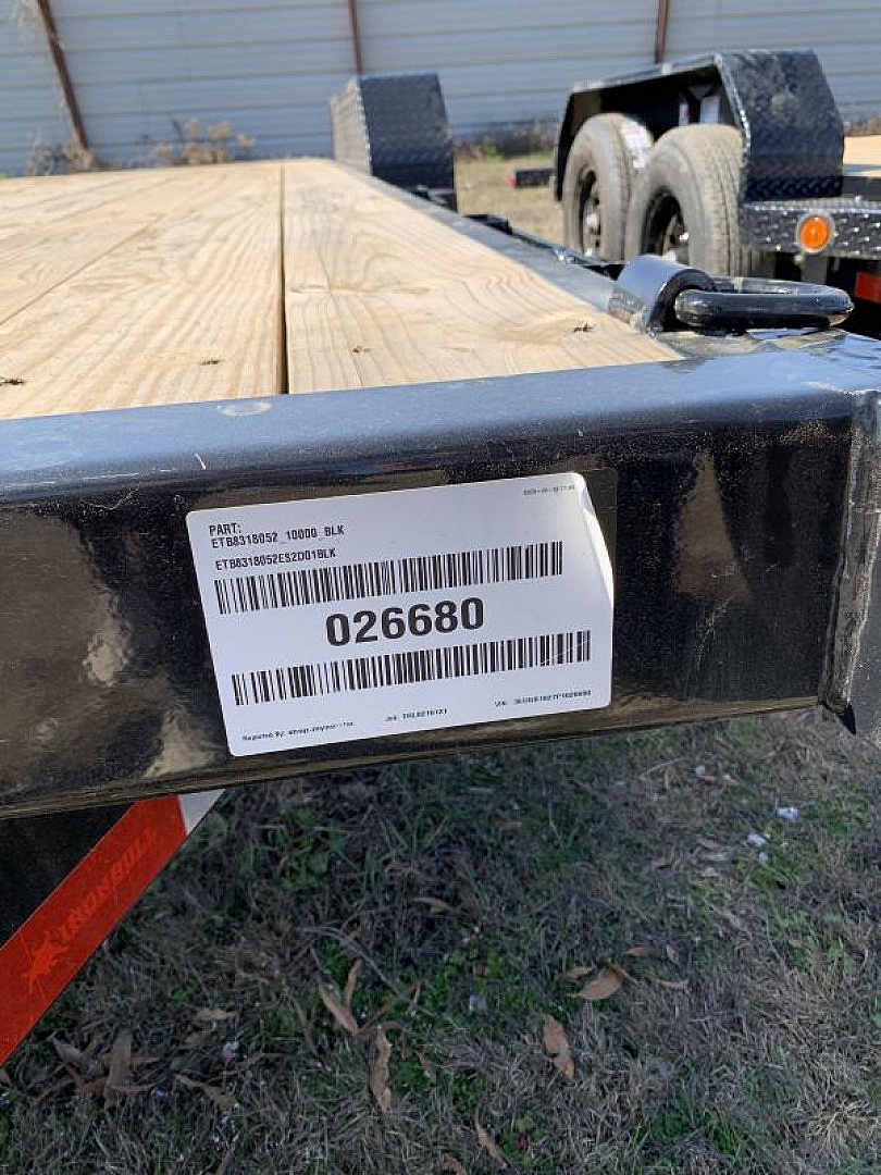New 2023 Iron Bull ETB10 83" x 18' Equipment Trailer