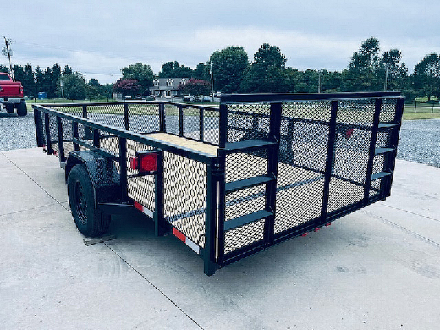 New 2025 Nolan 7X14 Utility Trailer w/2ft Mesh Sides 3K
