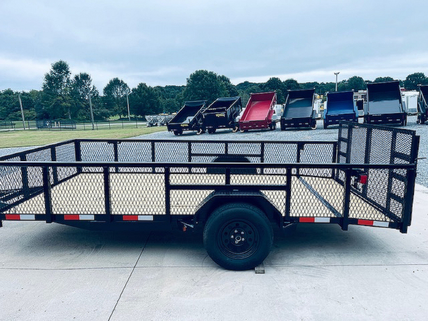 New 2025 Nolan 7X14 Utility Trailer w/2ft Mesh Sides 3K