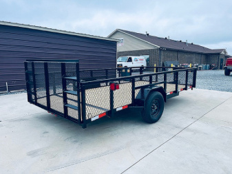 New 2025 Nolan 7X14 Utility Trailer w/2ft Mesh Sides 3K
