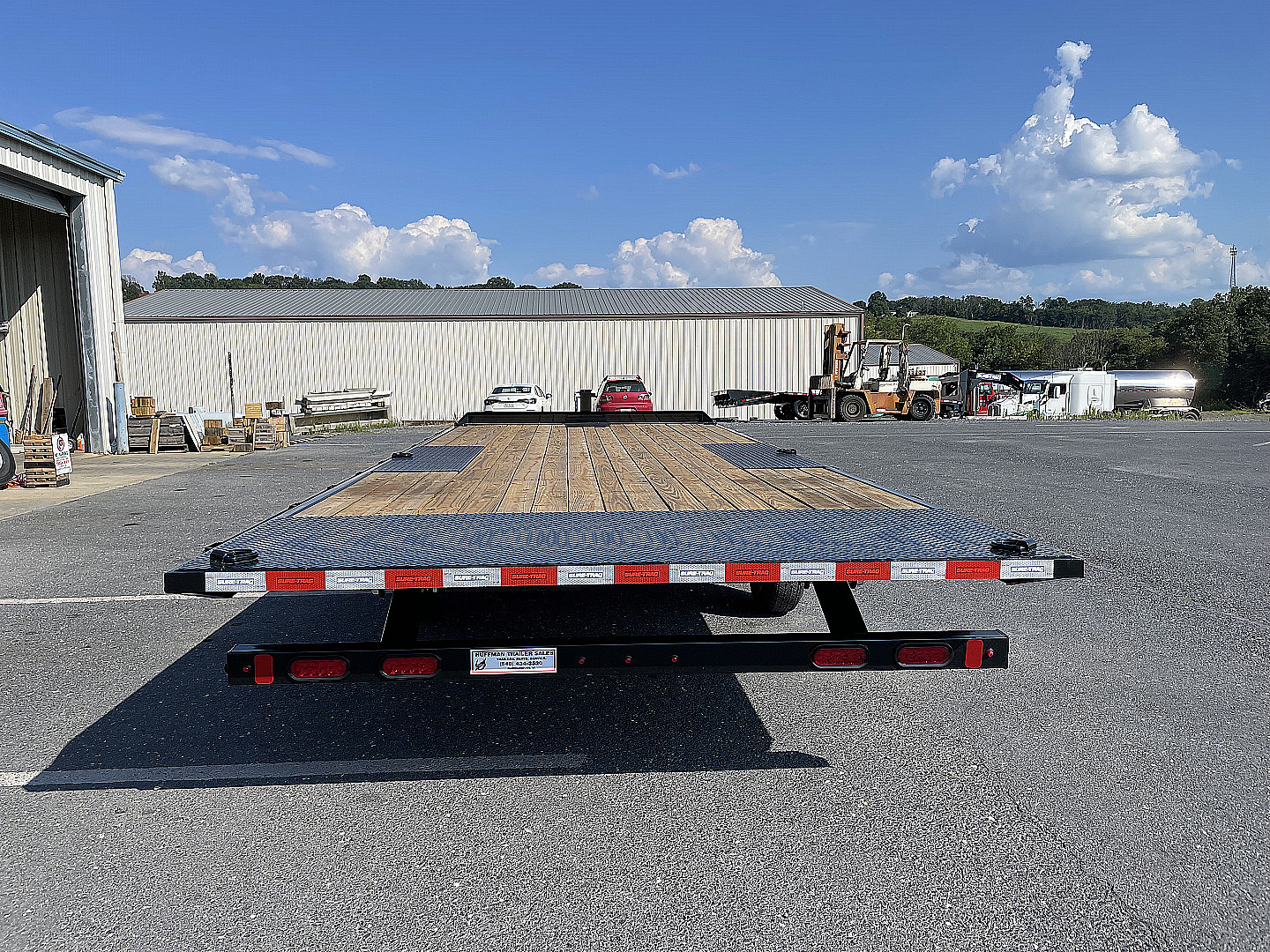 New 2025 Sure-Trac 102"x22' Deckover Power Tilt Equipment Trailer with Hydraulic Jack