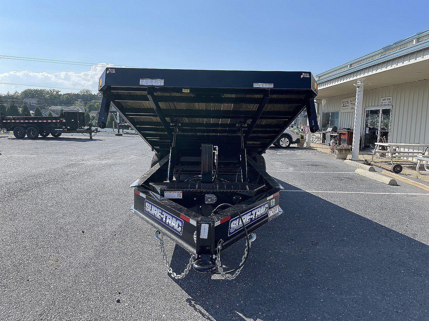 New 2025 Sure-Trac 102"x22' Deckover Power Tilt Equipment Trailer with Hydraulic Jack