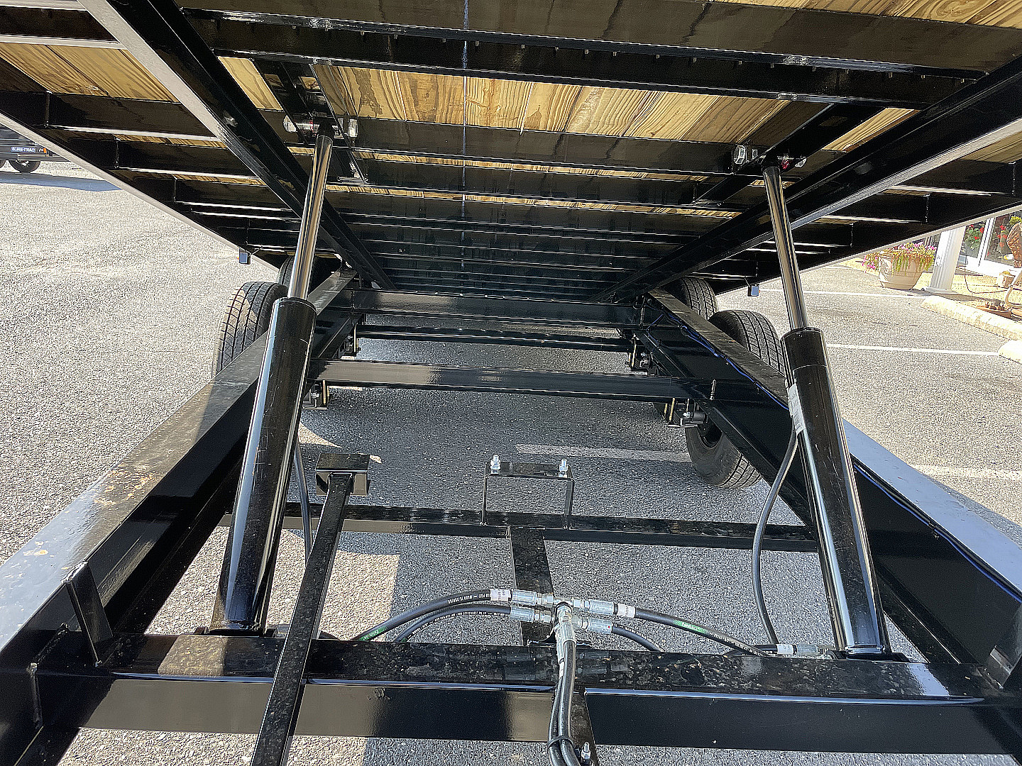 New 2025 Sure-Trac 102"x22' Deckover Power Tilt Equipment Trailer with Hydraulic Jack