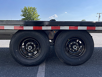 New 2025 Sure-Trac 102"x22' Deckover Power Tilt Equipment Trailer with Hydraulic Jack