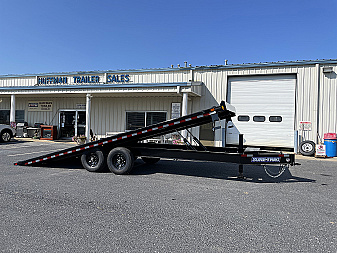 New 2025 Sure-Trac 102"x22' Deckover Power Tilt Equipment Trailer with Hydraulic Jack