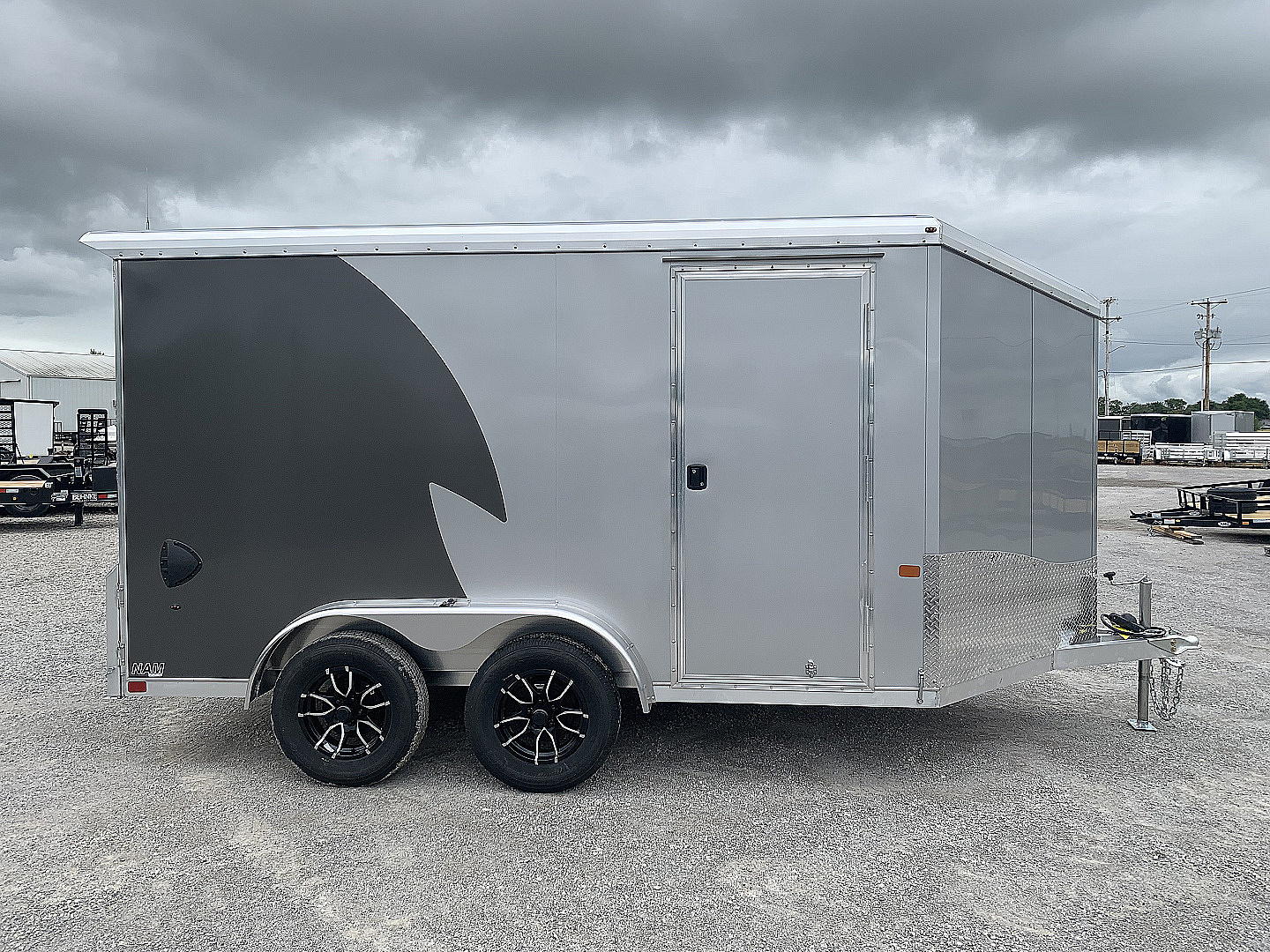 New 2026 NEO Trailers NAM1275TR74 (7.5' X 12')7K Enclosed Motorcycle Trailer