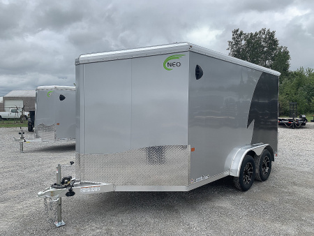 New 2026 NEO Trailers NAM1275TR74 (7.5' X 12')7K Enclosed Motorcycle Trailer