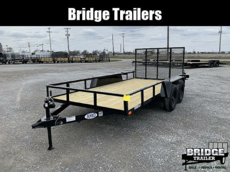 New 2026 AMO AL14TB (76  X 14') 7K Landscape Utility Trailer