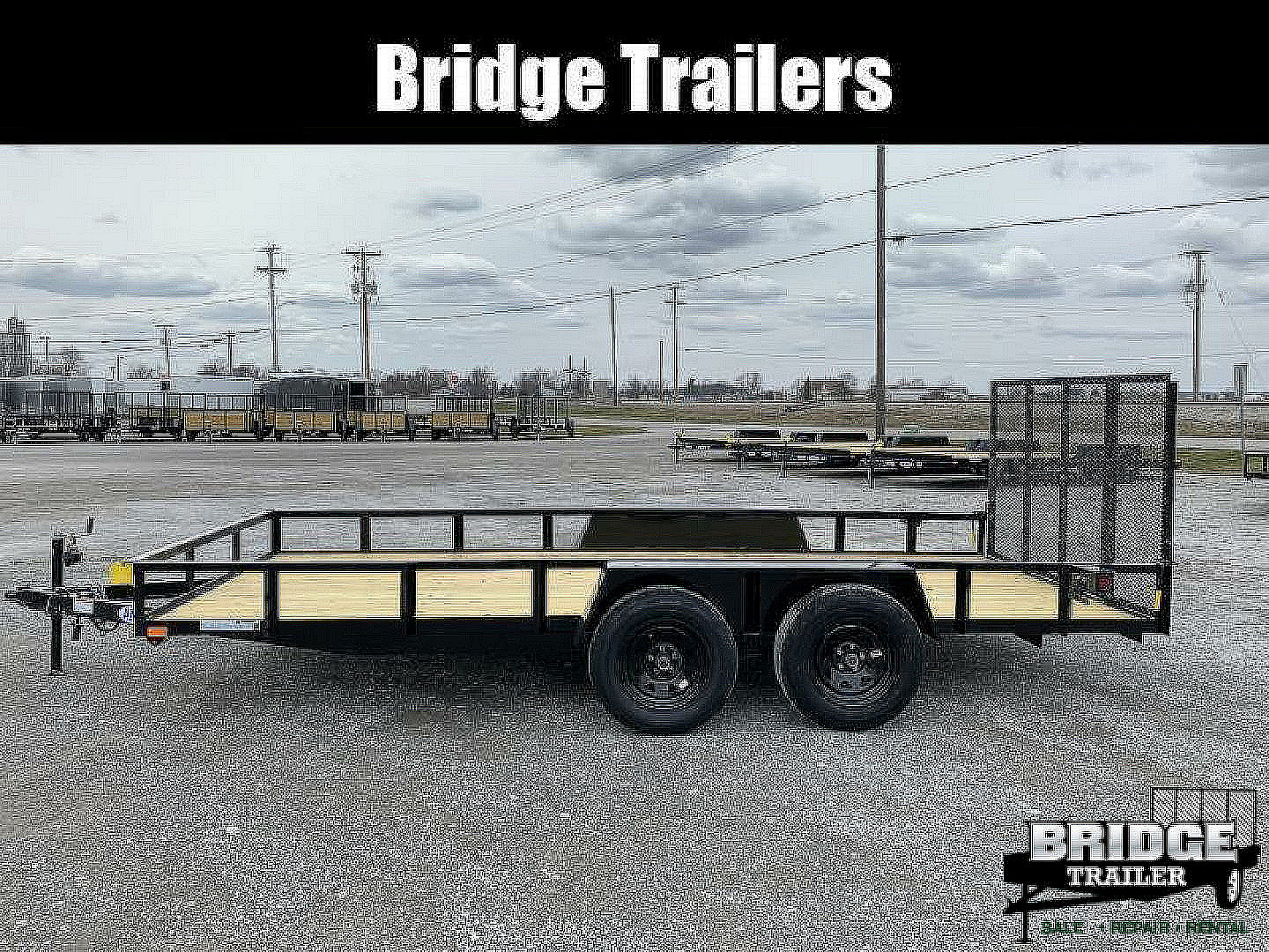 New 2026 AMO AL16TBXW (82" X 16') 7K Landscape Utility Trailer