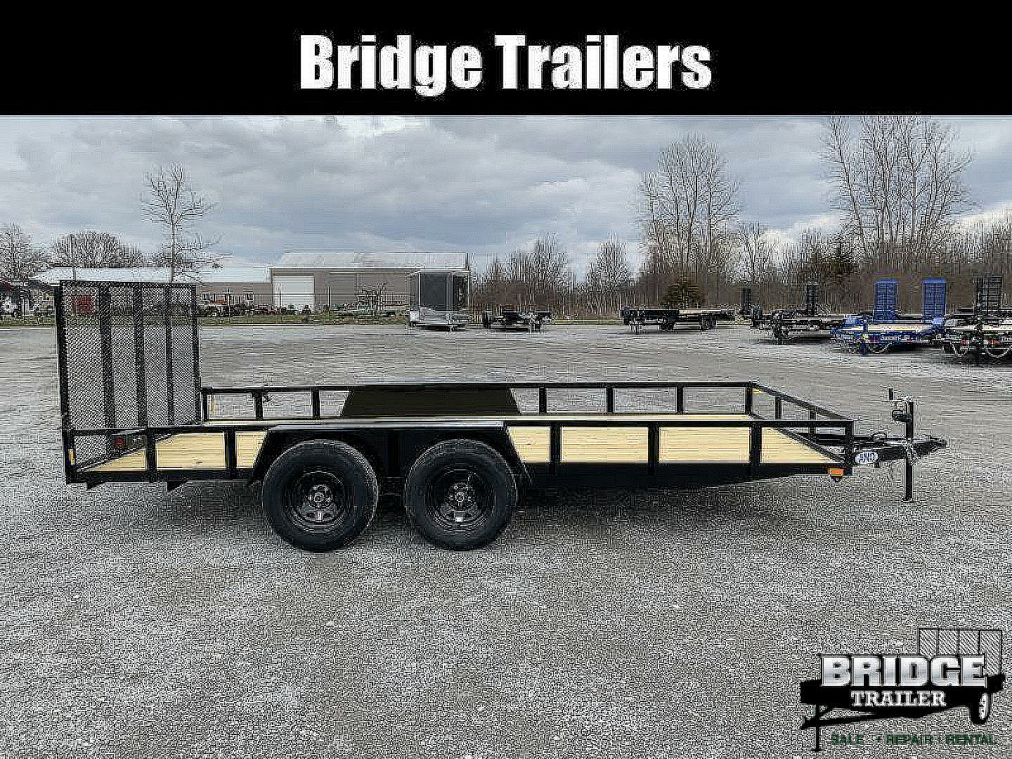 New 2026 AMO AL16TBXW (82" X 16') 7K Landscape Utility Trailer