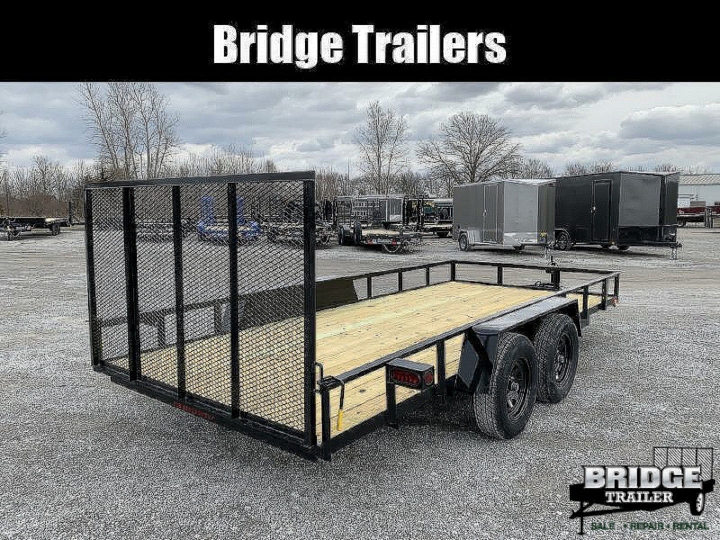 New 2026 AMO AL16TBXW (82" X 16') 7K Landscape Utility Trailer