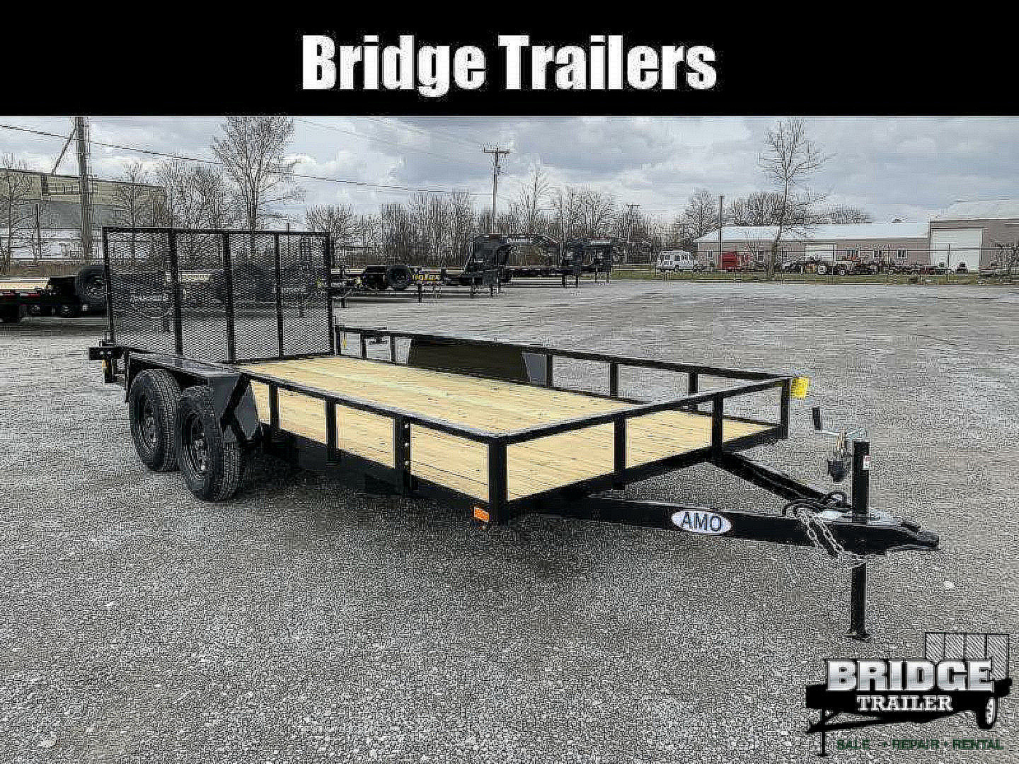 New 2026 AMO AL16TBXW (82" X 16') 7K Landscape Utility Trailer