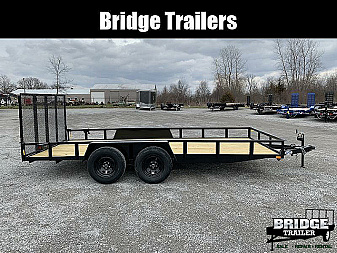 New 2026 AMO AL16TBXW (82" X 16') 7K Landscape Utility Trailer