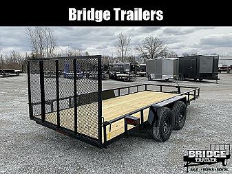 New 2026 AMO AL16TBXW (82" X 16') 7K Landscape Utility Trailer