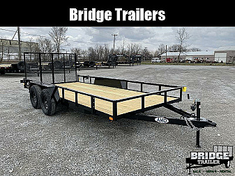 New 2026 AMO AL16TBXW (82" X 16') 7K Landscape Utility Trailer