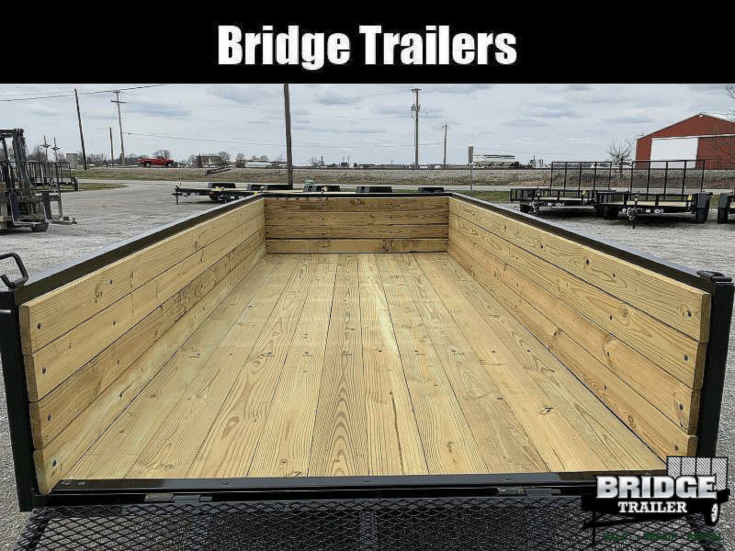 New 2026 AMO A9614TBWG (76" X 14')7K Tandem Highside Utility Trailer