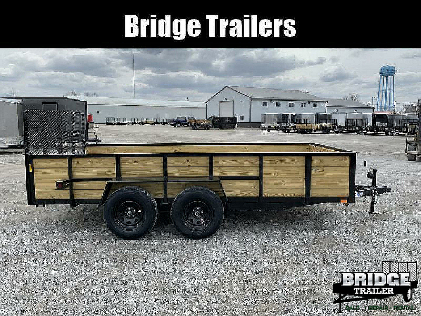 New 2026 AMO A9614TBWG (76" X 14')7K Tandem Highside Utility Trailer