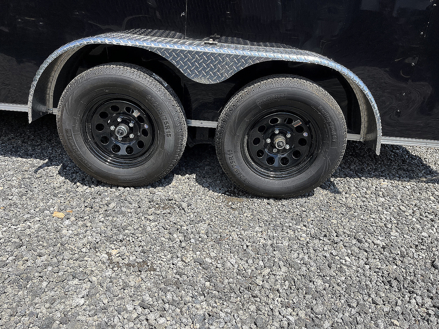 New 2026 Spartan 7X14 Enclosed Trailer, Black Exterior, Tandem Axle, StableDeck, 7K GVWR