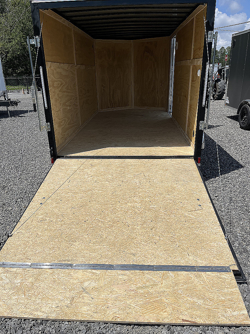 New 2026 Spartan 7X14 Enclosed Trailer, Black Exterior, Tandem Axle, StableDeck, 7K GVWR