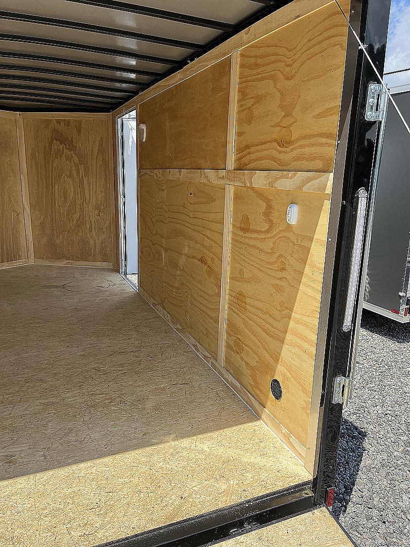 New 2026 Spartan 7X14 Enclosed Trailer, Black Exterior, Tandem Axle, StableDeck, 7K GVWR