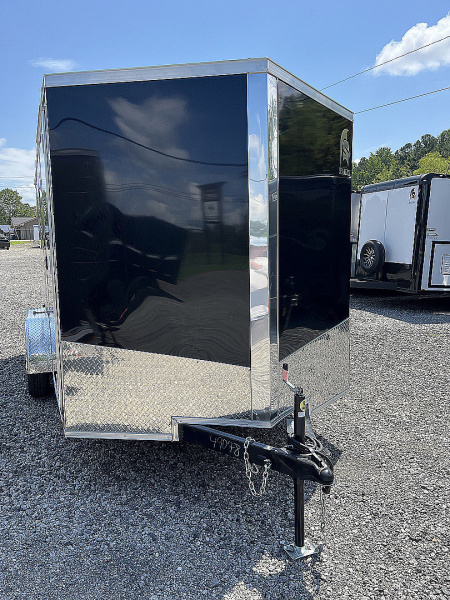 New 2026 Spartan 7X14 Enclosed Trailer, Black Exterior, Tandem Axle, StableDeck, 7K GVWR