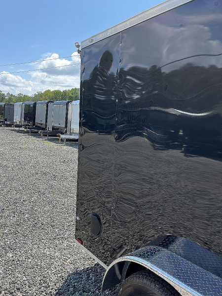 New 2026 Spartan 7X14 Enclosed Trailer, Black Exterior, Tandem Axle, StableDeck, 7K GVWR