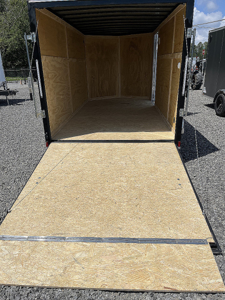 New 2026 Spartan 7X14 Enclosed Trailer, Black Exterior, Tandem Axle, StableDeck, 7K GVWR