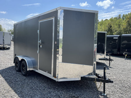 New 2026 Spartan 7X16 Enclosed Trailer, Preferred Package, Polycor, Tube Cross Members, 7' Interior