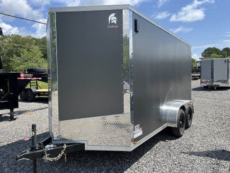 New 2026 Spartan 7X16 Enclosed Trailer, Preferred Package, Polycor, Tube Cross Members, 7' Interior