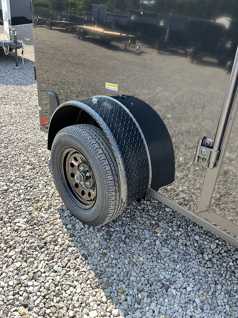 New 2026 Big Daddys Edition 5X8 With Side Door, Polycor, Ceiling Liner, Single Axle, Blackout Package