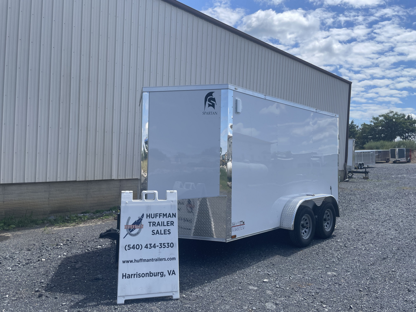 New 2026 Spartan 7X12X6'6" Enclosed Trailer with Rear Double Doors