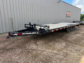 Used 2024 PJ Trailers 24' F8 Deckover Equipment Trailer