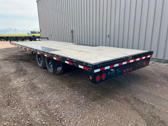 Used 2024 PJ Trailers 24' F8 Deckover Equipment Trailer