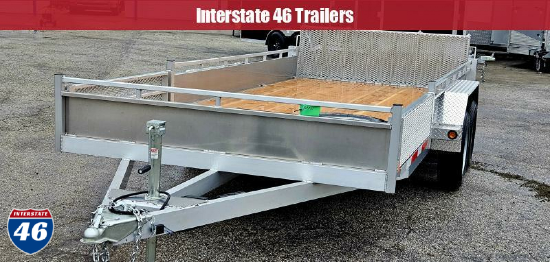 New 80 X 16 TRIUMPH ALUMINUM UTILITY TRAILER W/SIDE RAMPS TANDEM AXLE