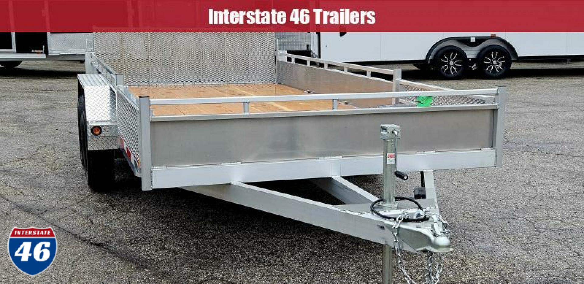 New 80 X 16 TRIUMPH ALUMINUM UTILITY TRAILER W/SIDE RAMPS TANDEM AXLE