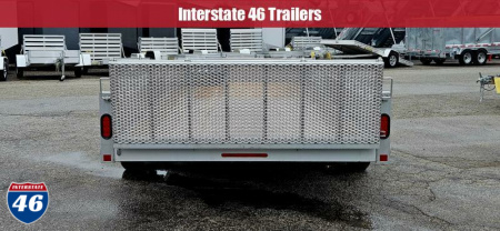 New 80 X 16 TRIUMPH ALUMINUM UTILITY TRAILER W/SIDE RAMPS TANDEM AXLE