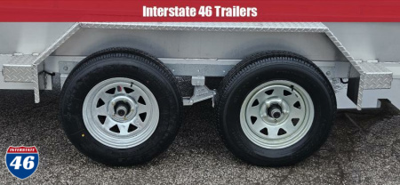 New 80 X 16 TRIUMPH ALUMINUM UTILITY TRAILER W/SIDE RAMPS TANDEM AXLE