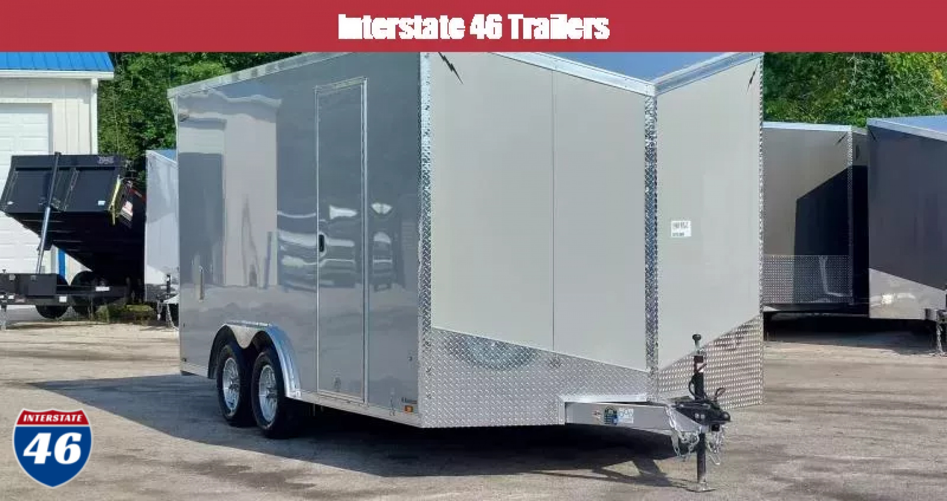 New 8 X 16 CAR HLR ENCLOSED TANDEM AXL POLYCOR EXTR ALL ALUM LIGHTNING 2025