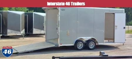 New 8 X 16 CAR HLR ENCLOSED TANDEM AXL POLYCOR EXTR ALL ALUM LIGHTNING 2025