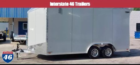 New 8 X 16 CAR HLR ENCLOSED TANDEM AXL POLYCOR EXTR ALL ALUM LIGHTNING 2025