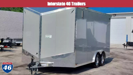 New 8 X 16 CAR HLR ENCLOSED TANDEM AXL POLYCOR EXTR ALL ALUM LIGHTNING 2025