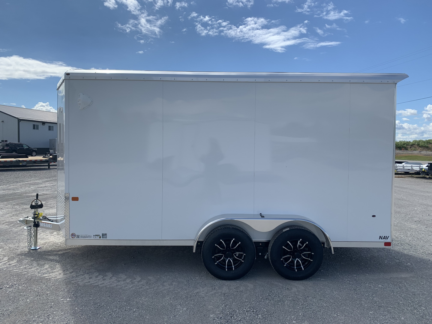 New 2026 NEO TRAILERS NAV147TR6 (7' X 14') 7K V-Nose Cargo / Enclosed Trailer